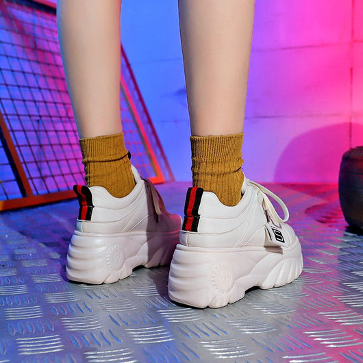 Zapatillas Plataforma Harajuku con Suela Gruesa - Sneakers Elevadores de Altura - Image 4