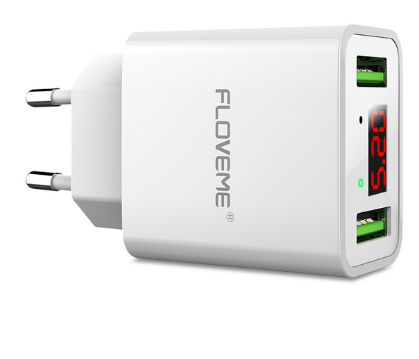 Cargador Dual USB con Pantalla Digital Floveme - Image 10