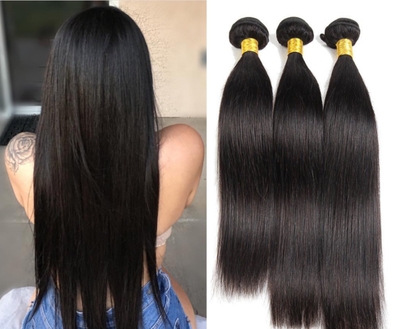 Extensiones de Cabello Sintético Negro Liso - Textura Natural - Image 6
