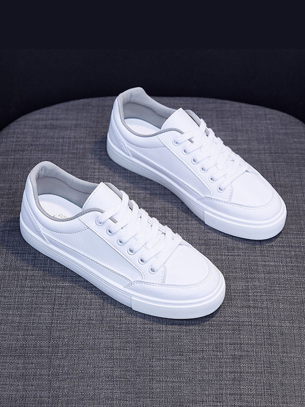 Zapatillas de Cuero para Correr con Suela Plana