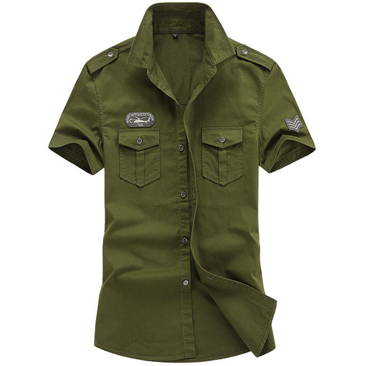 Camisa Casual Suelta de Manga Corta para Hombre - Image 2