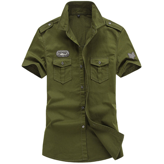 Camisa Casual Suelta de Manga Corta para Hombre - Image 2