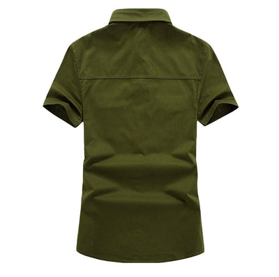 Camisa Casual Suelta de Manga Corta para Hombre - Image 4