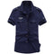 Camisa Casual Suelta de Manga Corta para Hombre