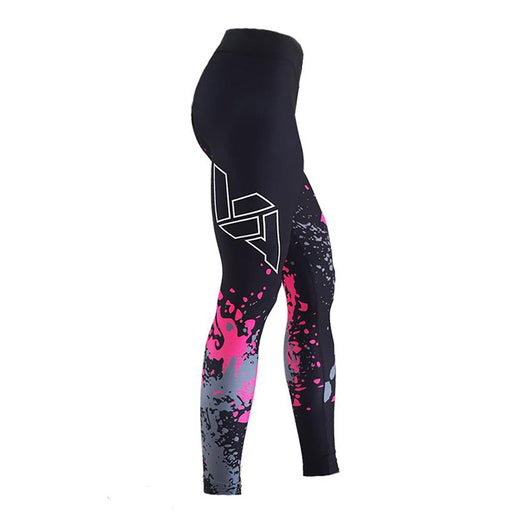 Leggins Deportivos de Cintura Alta con Estampado Geométrico Digital Levantador de Cadera