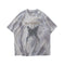 Camiseta Tie-dye Mariposa Unisex Hip-hop Oversize Parejas