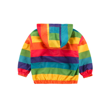 Chaqueta Deportiva Arcoíris con Capucha para Niños - Image 4