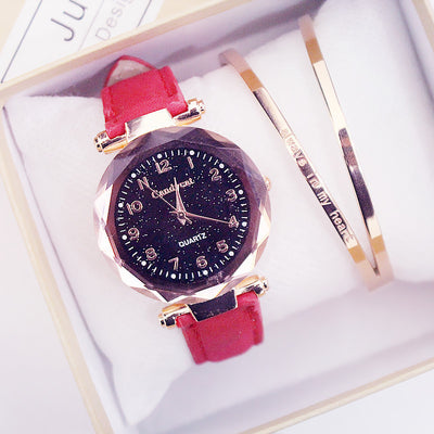 Conjunto de Reloj y Pulseras para Mujer con Movimiento de Cuarzo - Image 4