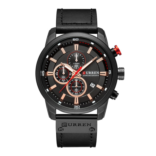 Reloj Deportivo Militar Cronógrafo Impermeable Cuero Premium Lujo - Image 5