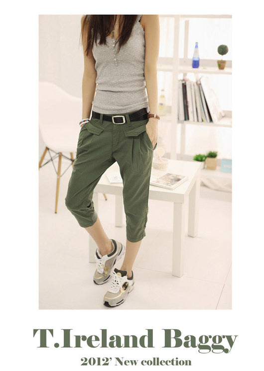 Pantalones Capri Holgados Talla Grande para Mujer - Corte Slim Casual - Image 11