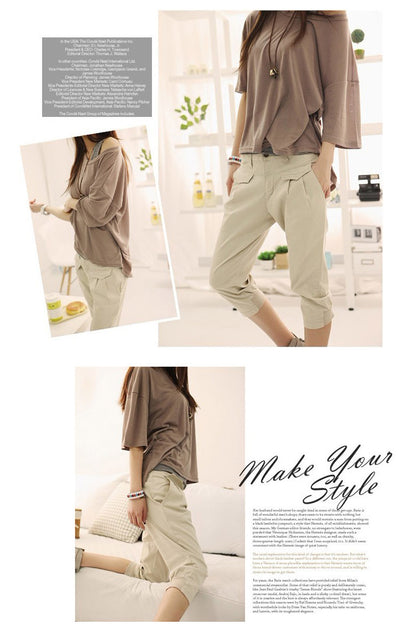 Pantalones Capri Holgados Talla Grande para Mujer - Corte Slim Casual - Image 13