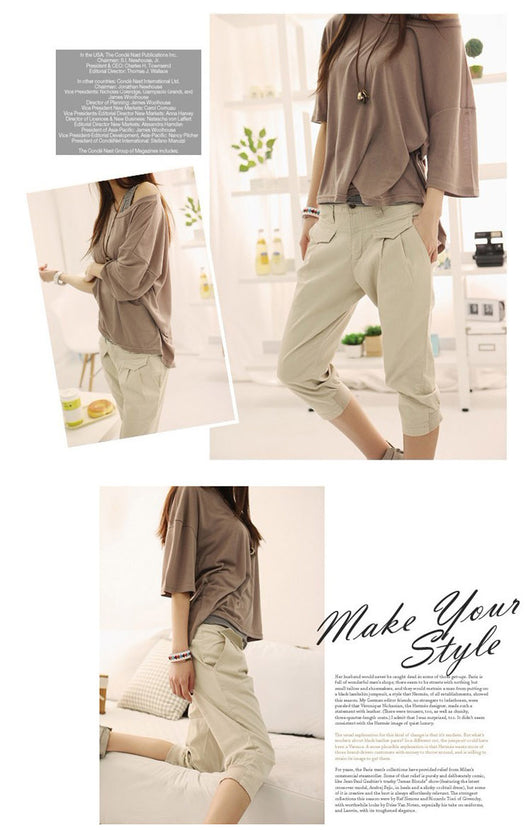 Pantalones Capri Holgados Talla Grande para Mujer - Corte Slim Casual - Image 13