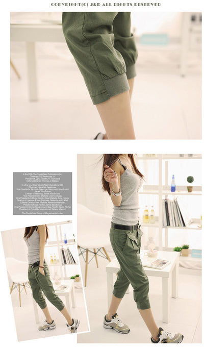 Pantalones Capri Holgados Talla Grande para Mujer - Corte Slim Casual - Image 10