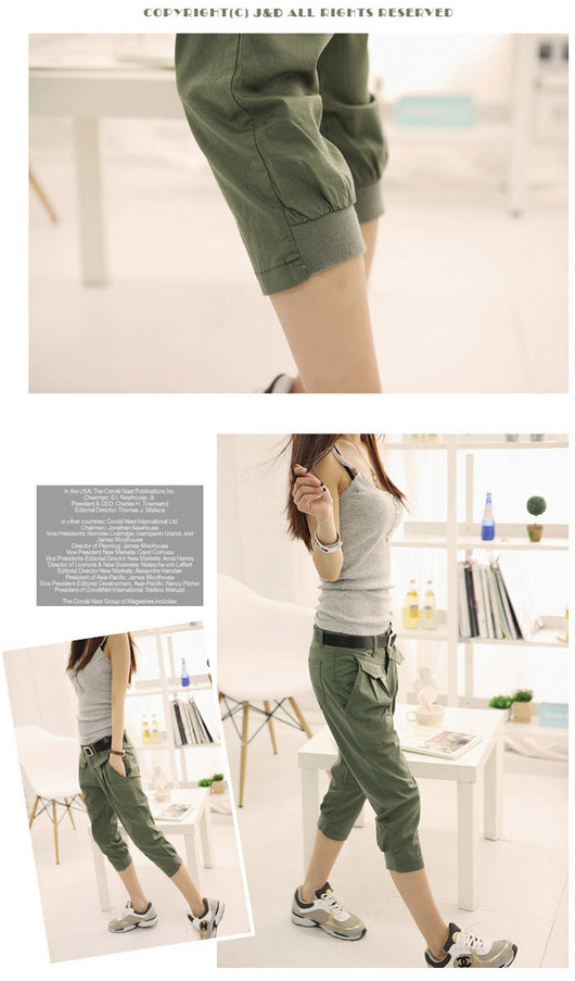Pantalones Capri Holgados Talla Grande para Mujer - Corte Slim Casual - Image 10