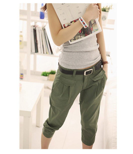 Pantalones Capri Holgados Talla Grande para Mujer - Corte Slim Casual - Image 12