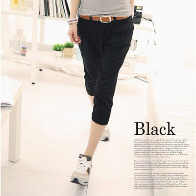 Pantalones Capri Holgados Talla Grande para Mujer - Corte Slim Casual - Image 6