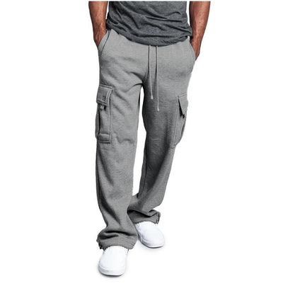 Pantalones Casuales con Cintura Elástica y Cordón Ajustable - Múltiples Bolsillos - Image 11