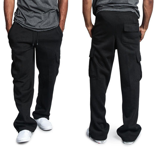 Pantalones Casuales con Cintura Elástica y Cordón Ajustable - Múltiples Bolsillos - Image 15