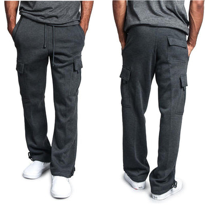 Pantalones Casuales con Cintura Elástica y Cordón Ajustable - Múltiples Bolsillos - Image 12