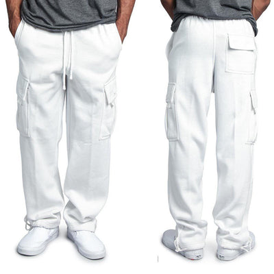 Pantalones Casuales con Cintura Elástica y Cordón Ajustable - Múltiples Bolsillos - Image 13