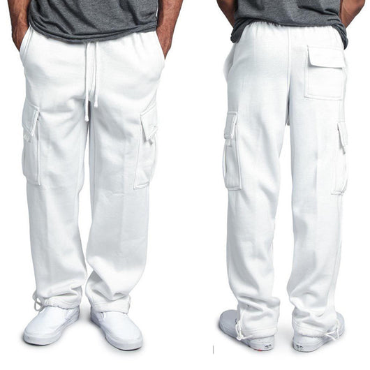 Pantalones Casuales con Cintura Elástica y Cordón Ajustable - Múltiples Bolsillos - Image 13