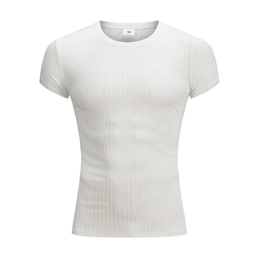 Suéter Cuello V Ajustado Elástico Transpirable para Hombre - Image 4