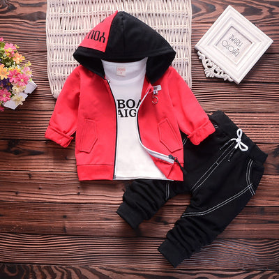 Cardigan con Capucha de 3 Piezas para Niño en Algodón - Image 7