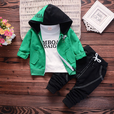 Cardigan con Capucha de 3 Piezas para Niño en Algodón - Image 6