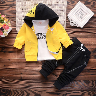 Cardigan con Capucha de 3 Piezas para Niño en Algodón - Image 3