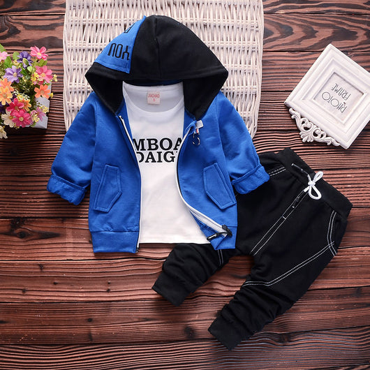 Cardigan con Capucha de 3 Piezas para Niño en Algodón - Image 5