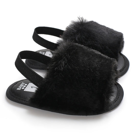 Zapatos de Andar Antideslizantes con Sandalias Peludas para Bebé Niña - Image 10