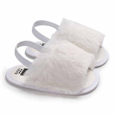 Zapatos de Andar Antideslizantes con Sandalias Peludas para Bebé Niña - Image 12