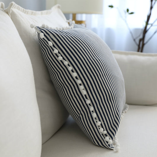 Almohada de Cintura con Diseño Geométrico en Algodón y Lino - Image 5