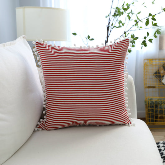 Almohada de Cintura con Diseño Geométrico en Algodón y Lino - Image 6