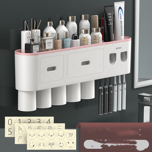 Portacepillos de Pared Premium con Vaso Enjuague Integrado - Image 11