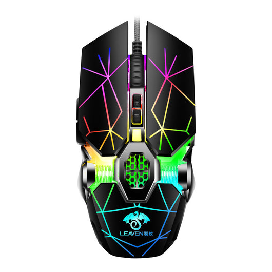 Ratón Gaming Mecánico RGB con Cable USB e Iluminación Luminosa - Image 9
