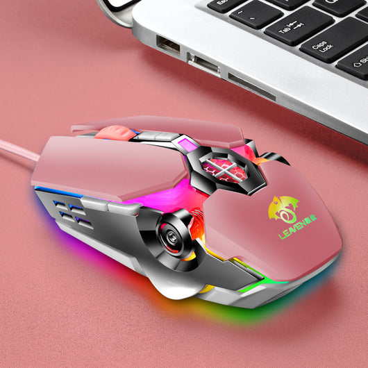 Ratón Gaming Mecánico RGB con Cable USB e Iluminación Luminosa - Image 6