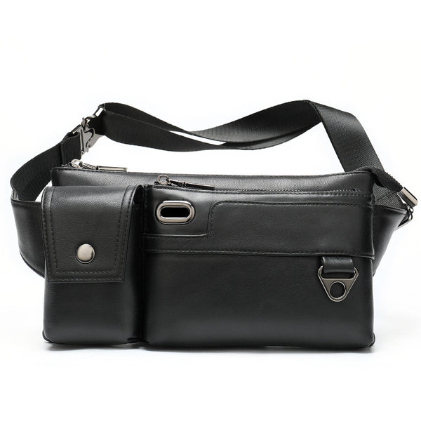 Bolsa Deportiva de Piel de Oveja para Teléfono con Compartimento para Auriculares