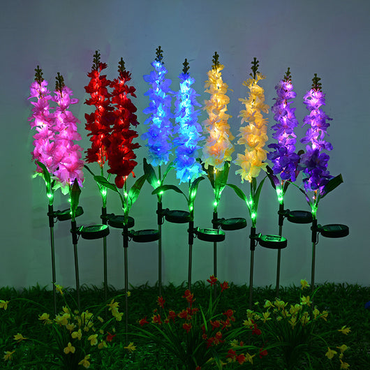 Luz Solar LED Violeta para Jardín - Iluminación Decorativa Exterior Impermeable - Image 9