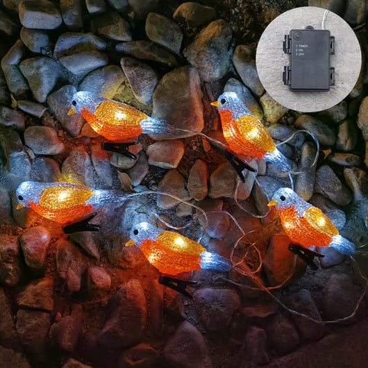 Luz Solar LED para Jardín Pajarito