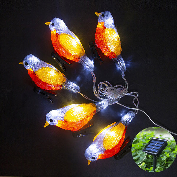 Luz Solar LED para Jardín Pajarito