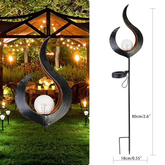 Lámpara Solar Retro de Hierro Forjado para Jardín con Proyección Decorativa - Image 16