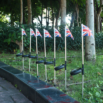 Lámpara Solar Decorativa con Bandera para Jardín - Image 20