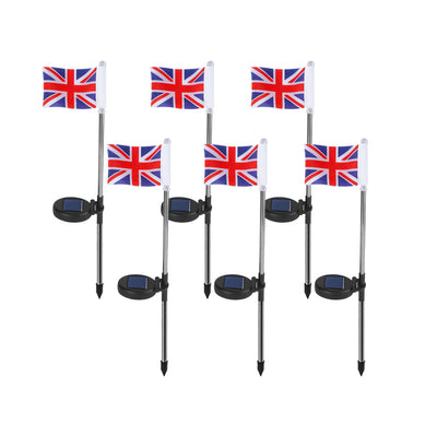 Lámpara Solar Decorativa con Bandera para Jardín - Image 5