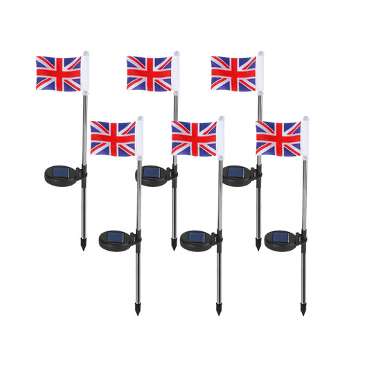 Lámpara Solar Decorativa con Bandera para Jardín - Image 5