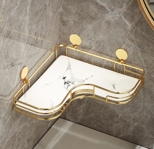Repisa Triangular para Baño sin Taladro - Organizador de Esquina para Inodoro - Image 3