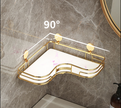 Repisa Triangular para Baño sin Taladro - Organizador de Esquina para Inodoro - Image 2