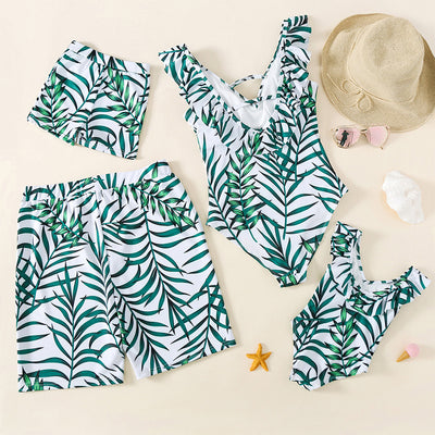 Trajes de Baño Familiares a Juego - Monos de Playa para Toda la Familia