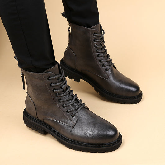 Botas Martin de Cuero para Hombre con Cierre y Aumento de Altura - Image 7