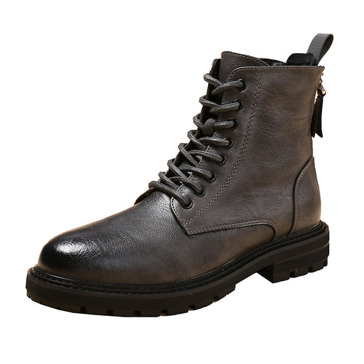 Botas Martin de Cuero para Hombre con Cierre y Aumento de Altura - Image 3
